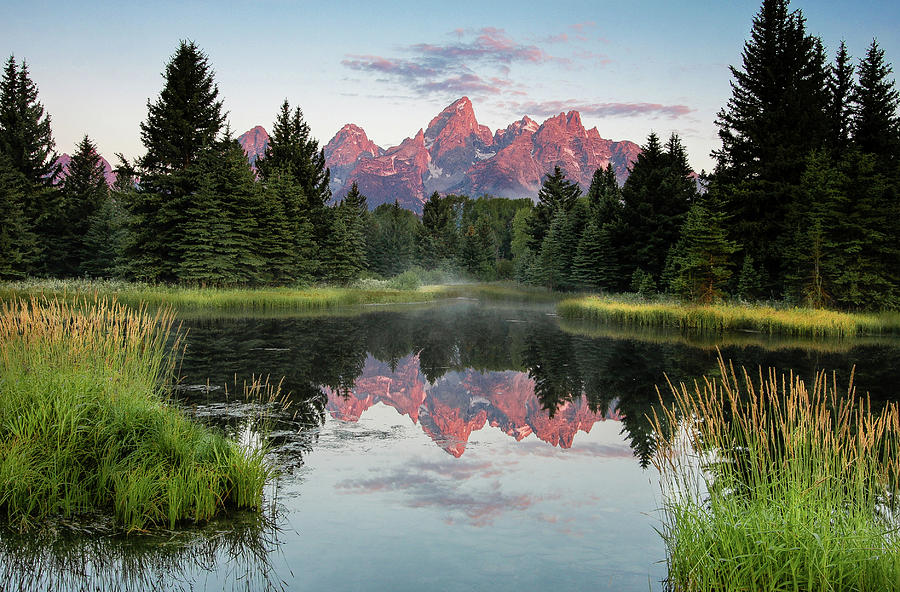Schwabacher Landing Sunrise Photograph by Ronnie And Frances Howard