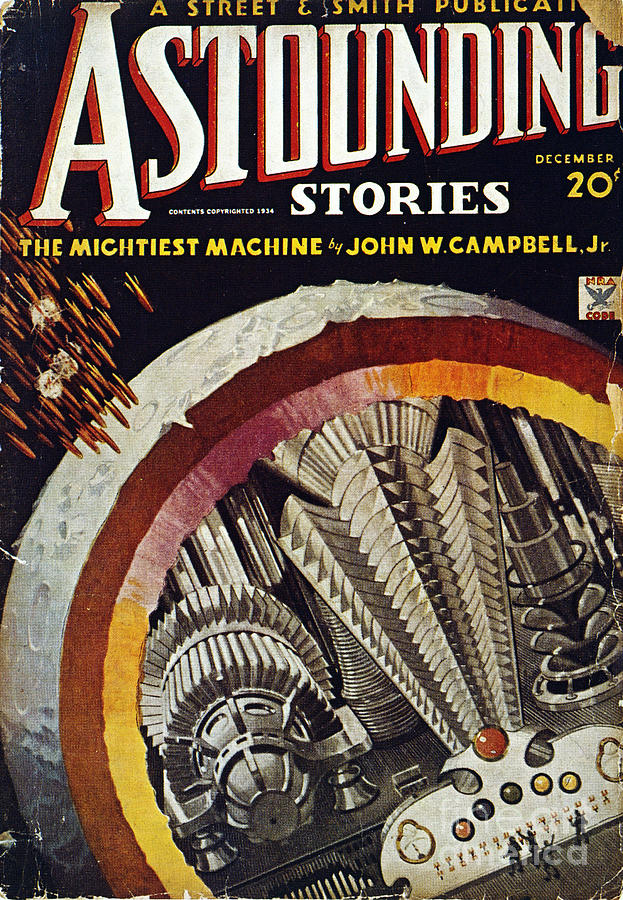 Astounding Stories Magazine, 1934 Drawing by Howard V Brown