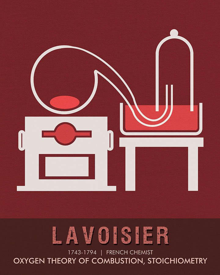 Science Posters - Antoine Lavoisier - Chemist Mixed Media by Studio Grafiikka