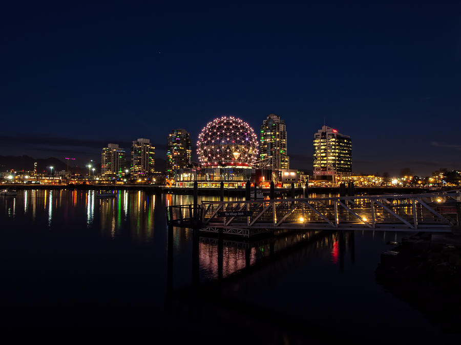 Science World Nocturnal Photograph by Gary Karlsen