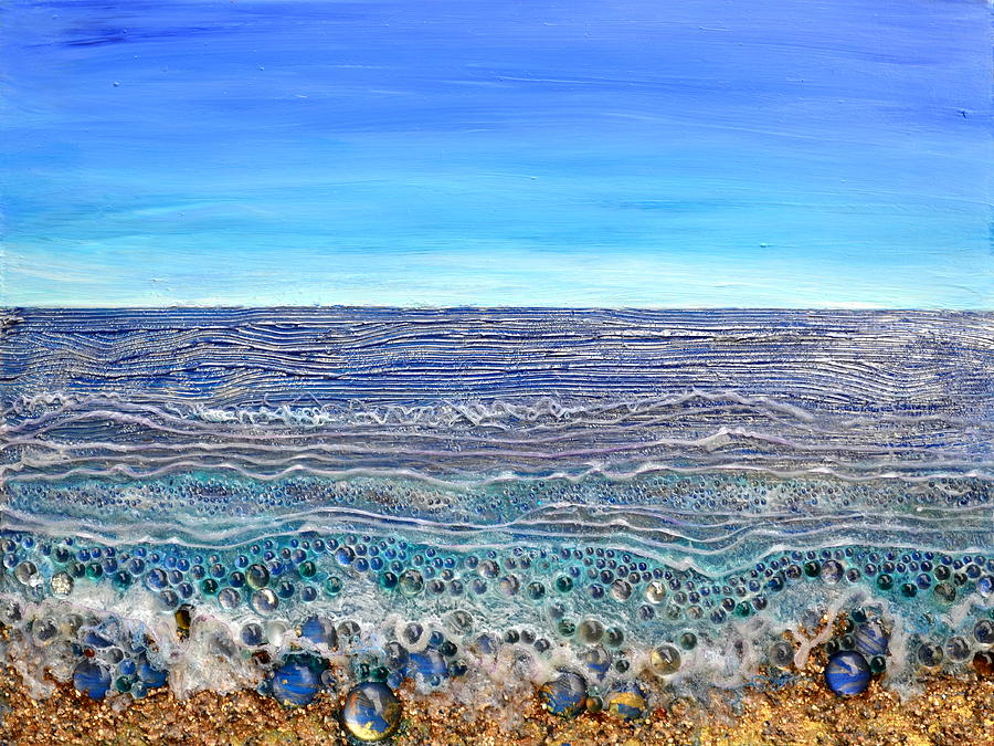 Scintillated Seascape Painting by Regina Valluzzi