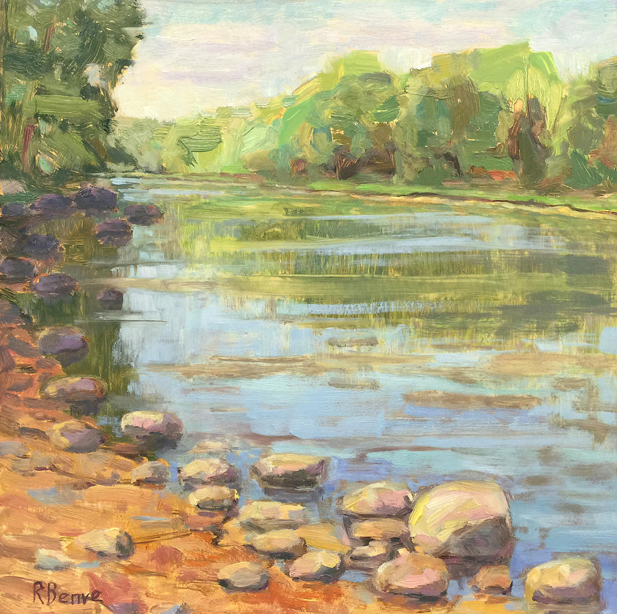 Scioto River Landscape Painting Painting by Robie Benve