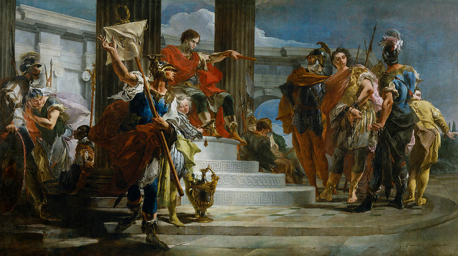 Scipio Africanus Freeing Massiva Painting by Giovanni Battista Tiepolo