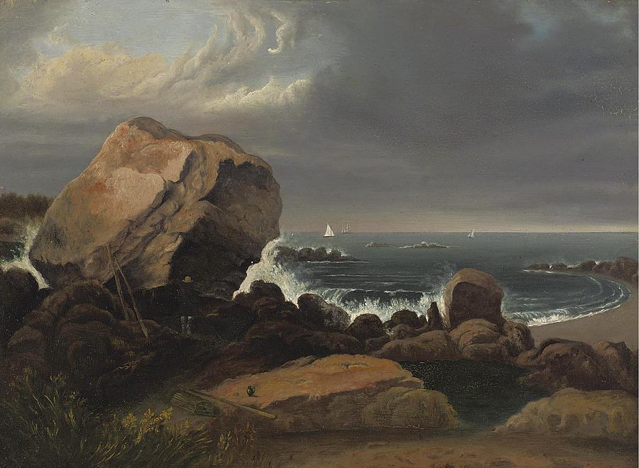 Scituate Beach. Massachusetts Painting by Thomas Doughty