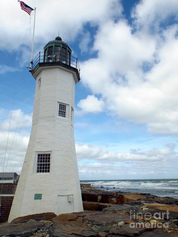 Scituate Light Photograph by Barbara Von Pagel