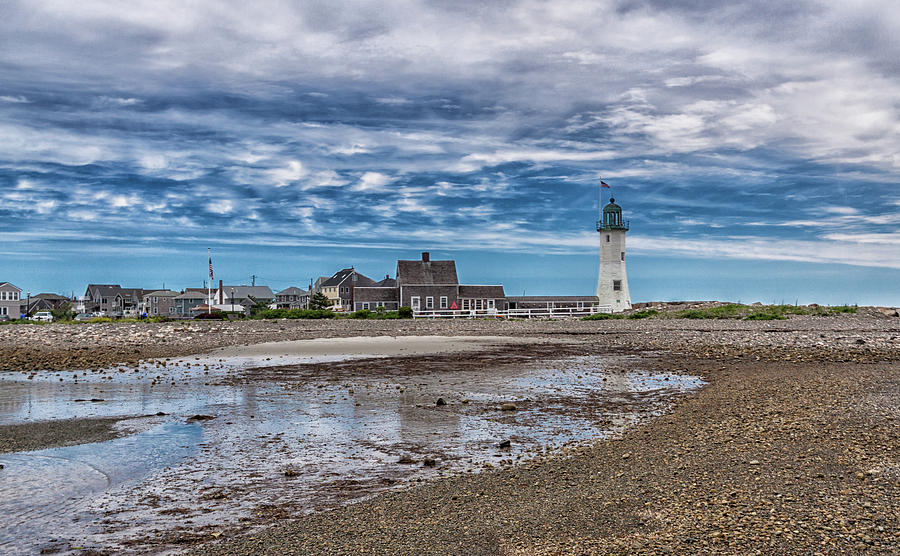 Scituate Lighthouse and Beach Photograph by Brian MacLean