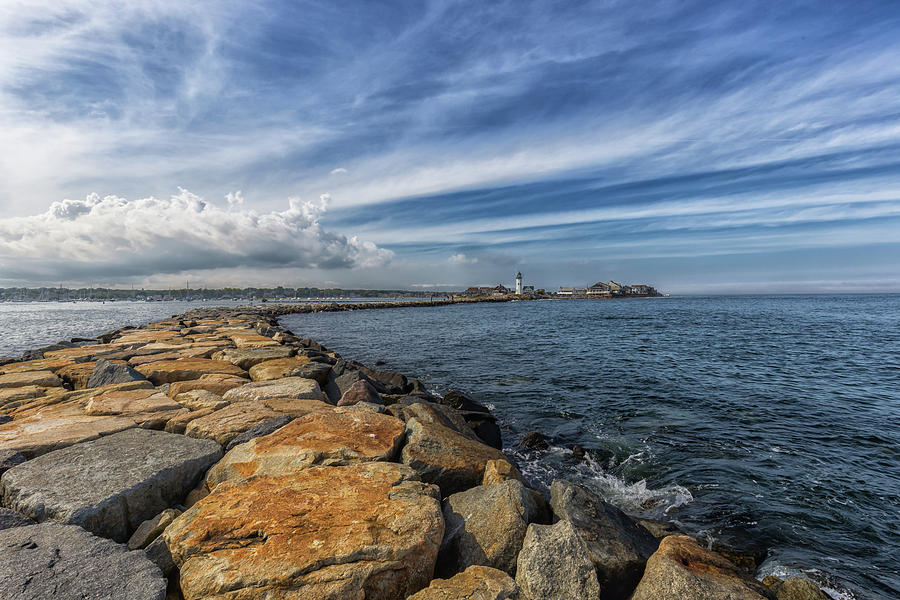 Scituate Lighthouse Big Sky Photograph by Brian MacLean
