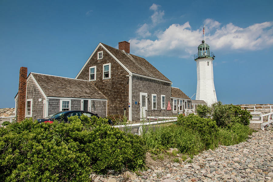 Scituate Lighthouse in Scituate, MA Photograph by Peter Ciro