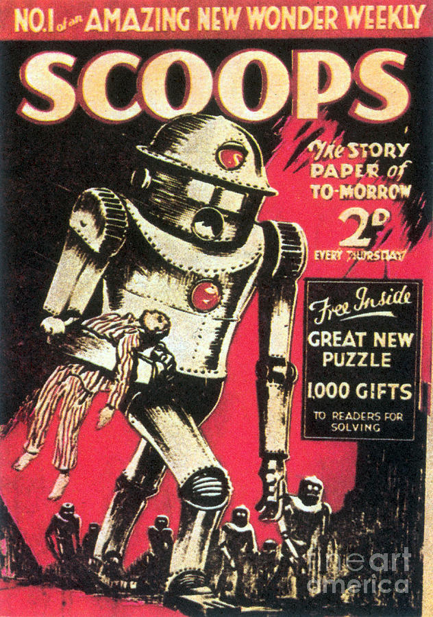 Scoops Science Fiction Magazine 1934 Photograph by Science Source