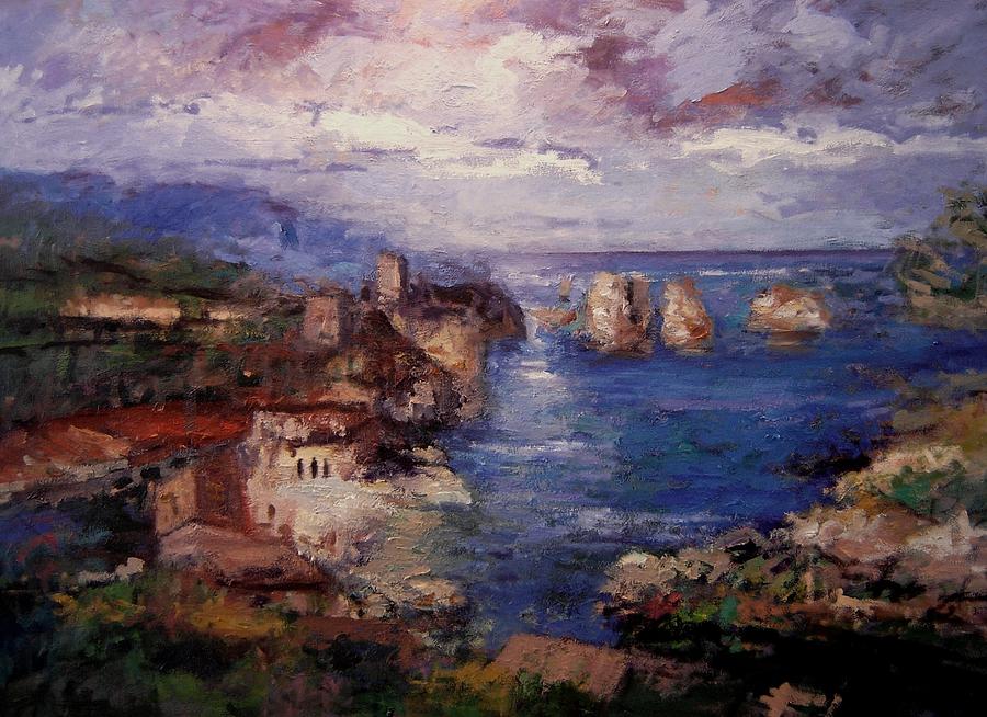 Scopello in Sicily IV Painting by R W Goetting