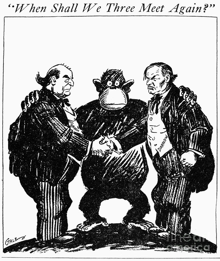 Scopes Trial Cartoon 1925 Drawing by Granger