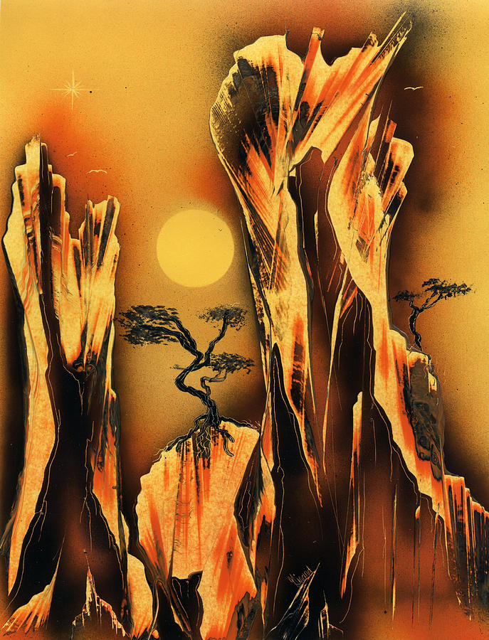 Landscape Painting - Scorcher by Jason Girard Landscape Painting - Scorcher by Jason Girard