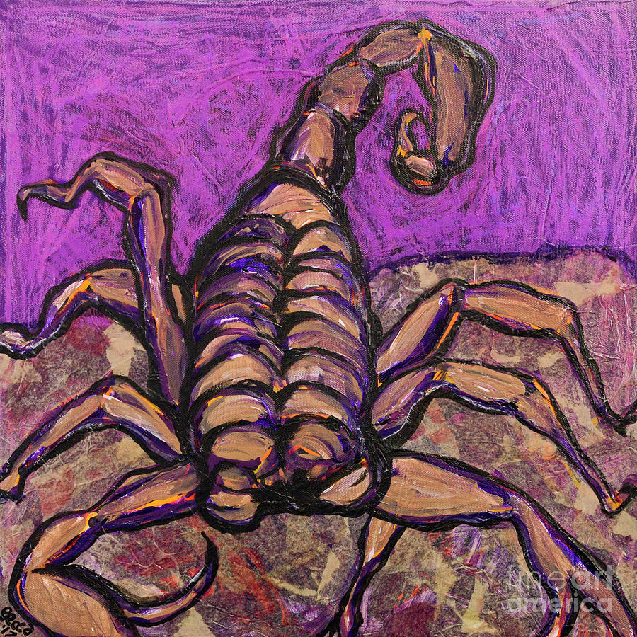 Scorpio? Painting by Rebecca Weeks