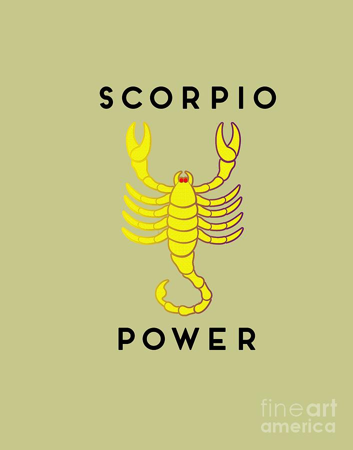 Scorpio Power Digital Art by Judy Hall-Folde
