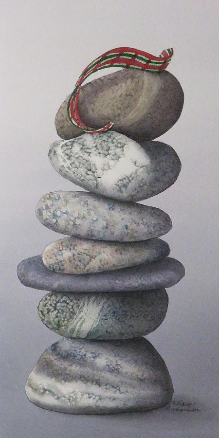 Scotch on the Rocks Painting by Karen Richardson
