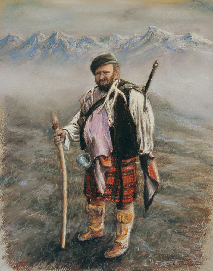 Scotsman Digital Art by David Luebbert