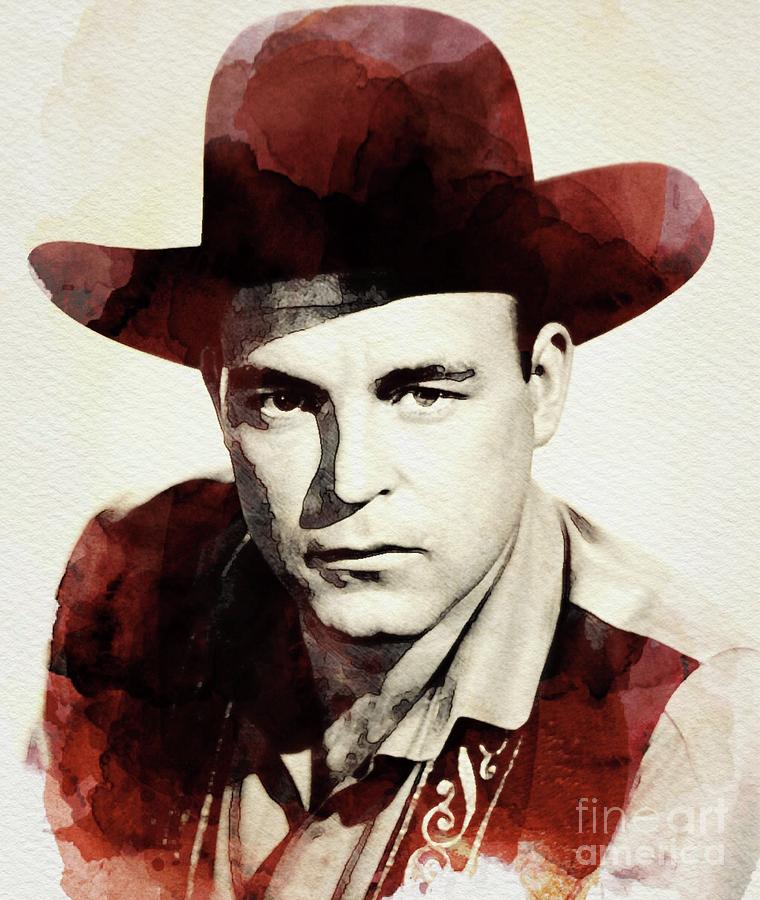 Hollywood Digital Art - Scott Brady, Vintage Western Star by Esoterica Art Agency