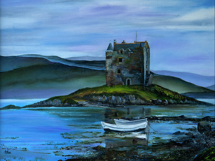 Scottish Castle Painting by Terry R MacDonald