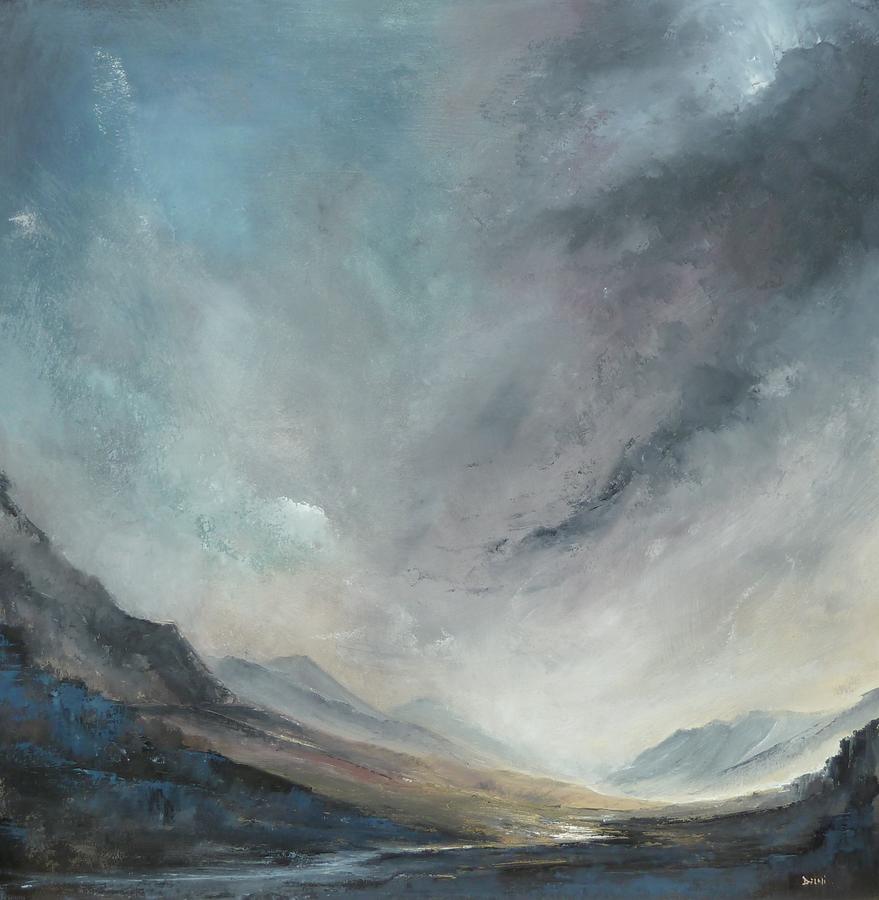 Scottish Glen 2 Painting by Christopher Delni Offord