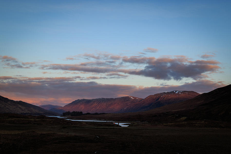 Scottish highlands sunset  Photograph by Chris Smith