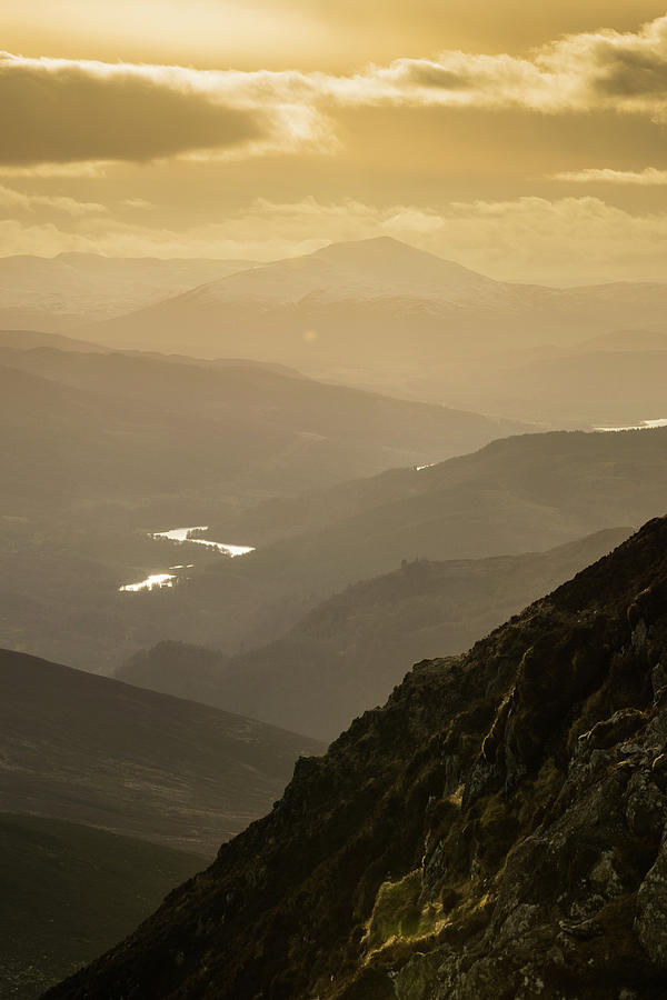 Sunset Photograph - Scottish highlands sunset by Silviu Dascalu