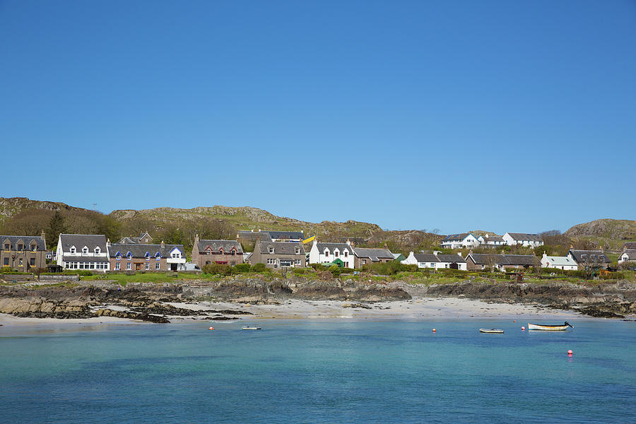 Scottish island of Iona Scotland uk Inner Hebrides off the Isle of Mull ...