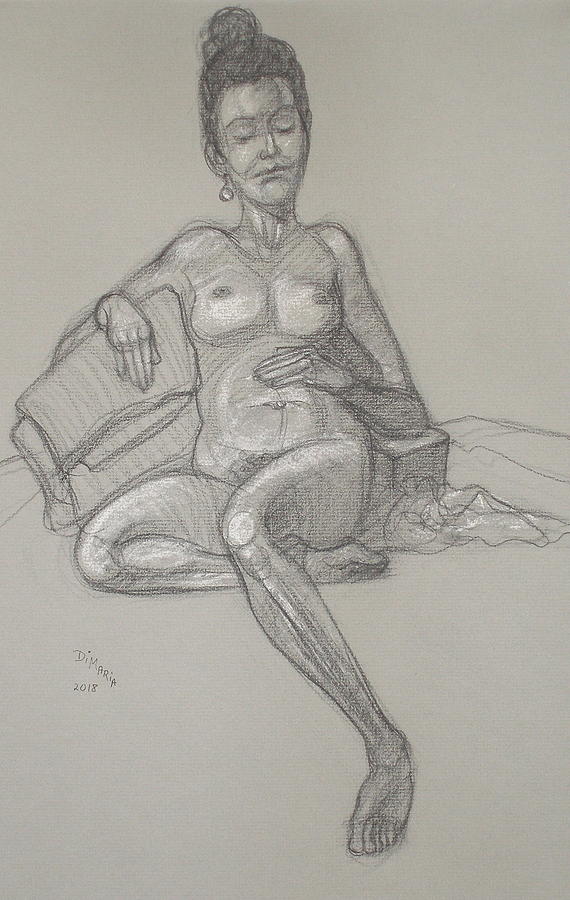 Scout Reclining Drawing by Donelli  DiMaria