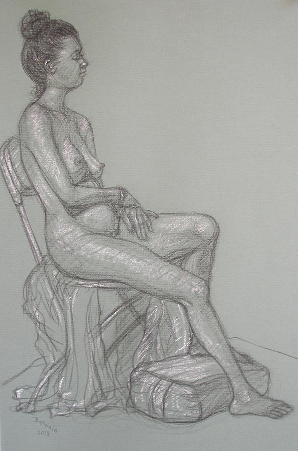 Scout Seated Drawing by Donelli  DiMaria