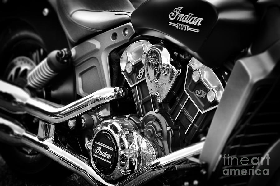 Motorcycle Photograph - Scout by Tim Gainey