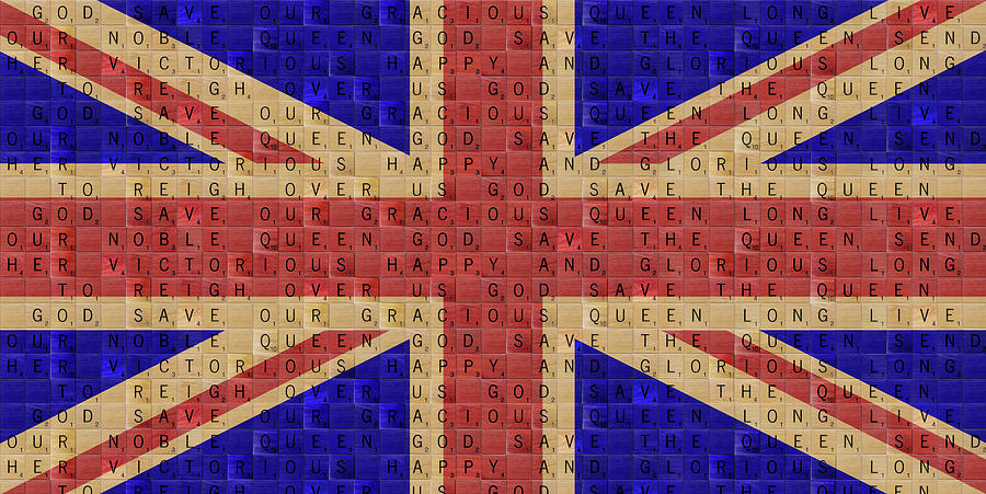 Scrabble Union Jack #1 Digital Art by Gary Hogben - Fine Art America