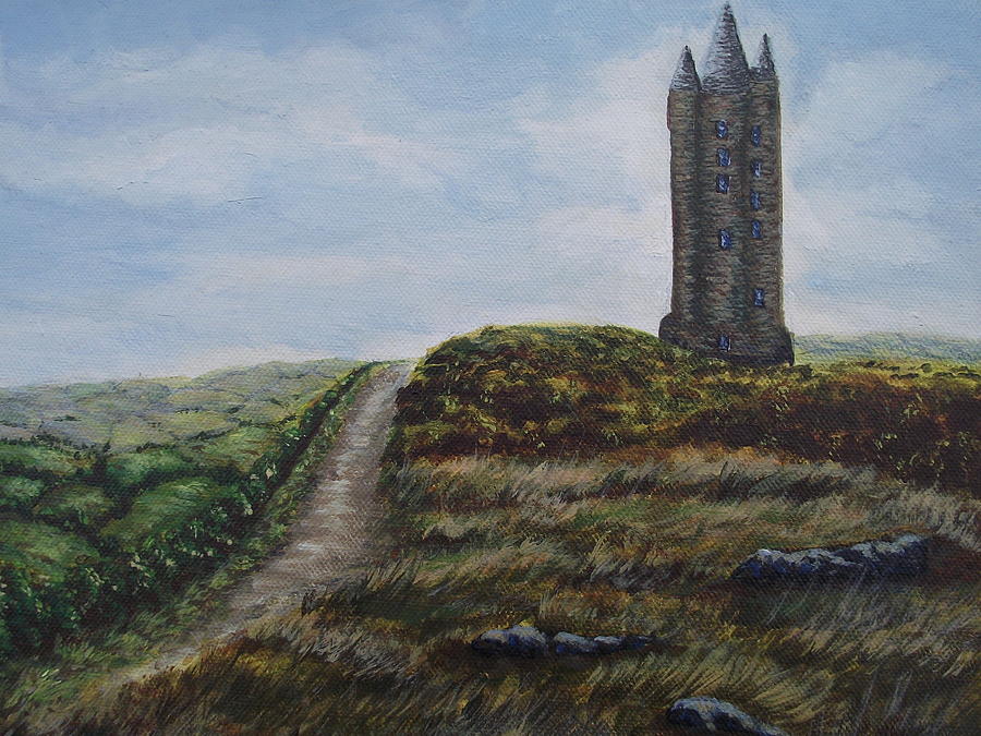 Original Scrabo Tower watercolour illustration Watercolor Art ...