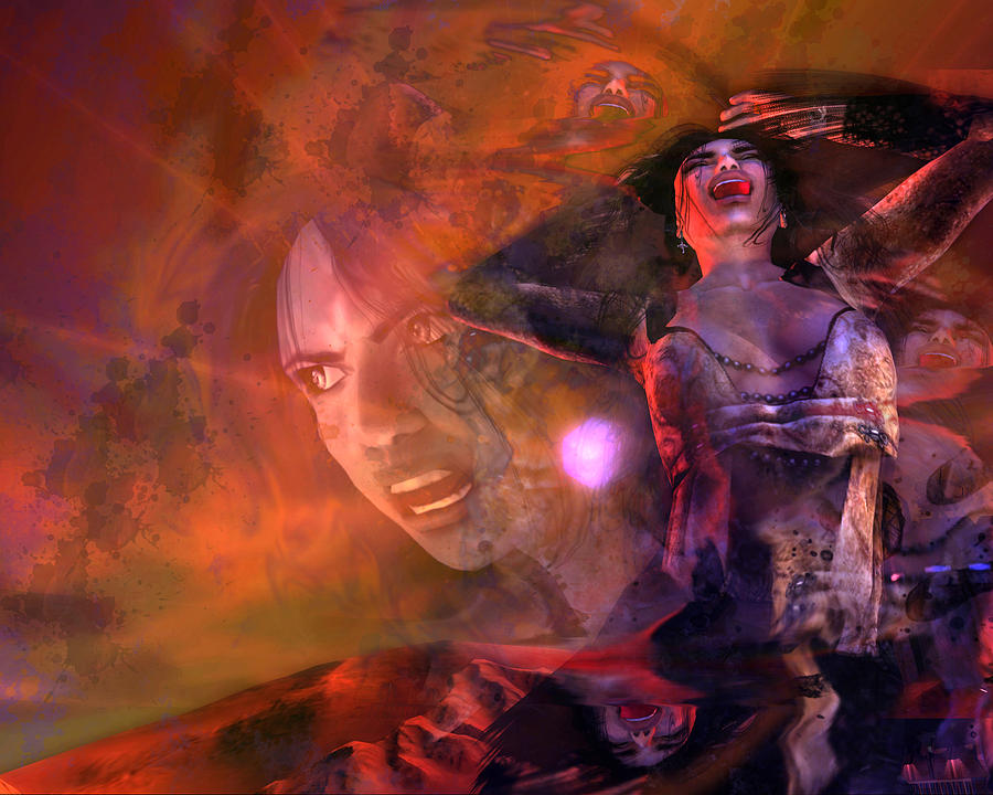 Fantasy Digital Art - Scream by Monroe Snook