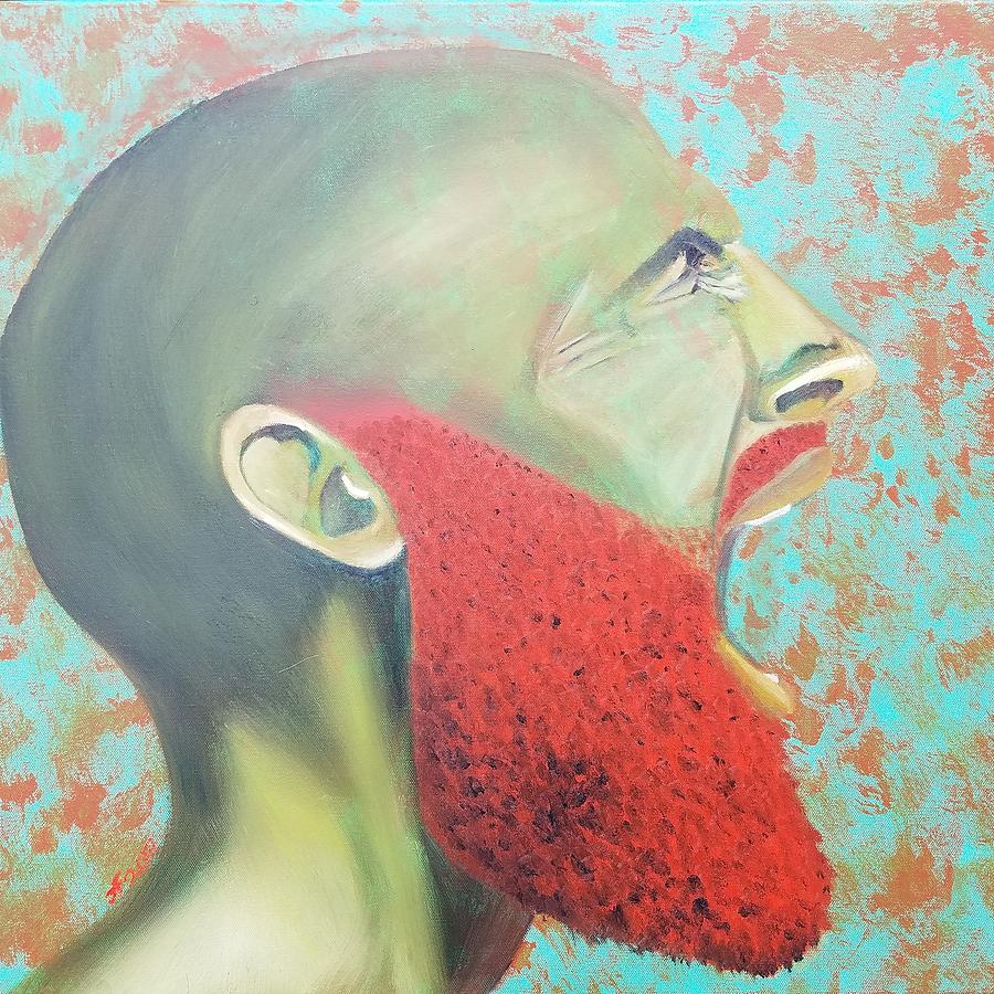 Profile Painting - Screaming Rojo by Jerel Ferguson