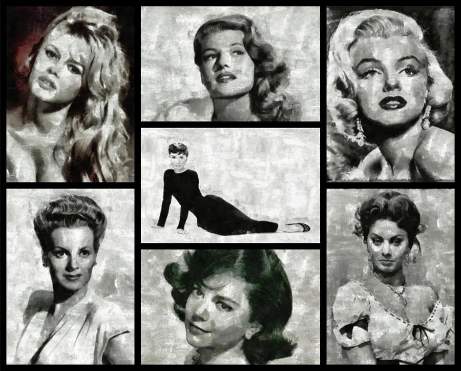 Screen Sirens - Hollywood Legendary Actresses Painting
