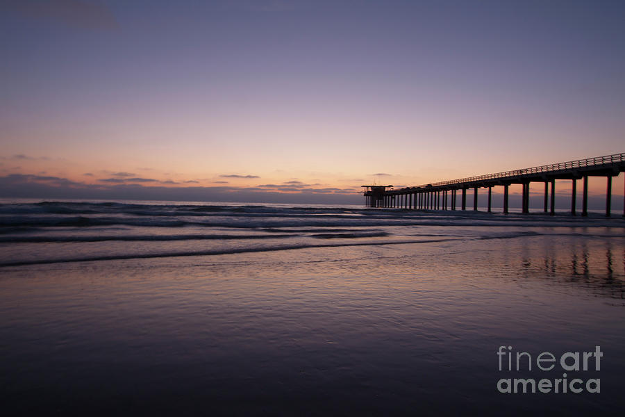 Scripps Pier at Sunset Photograph by Ruth Jolly