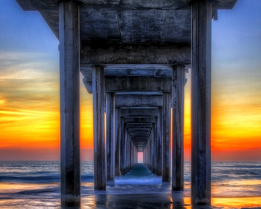Scripps Pier Sunset La Jolla California Photograph by Gigi Ebert