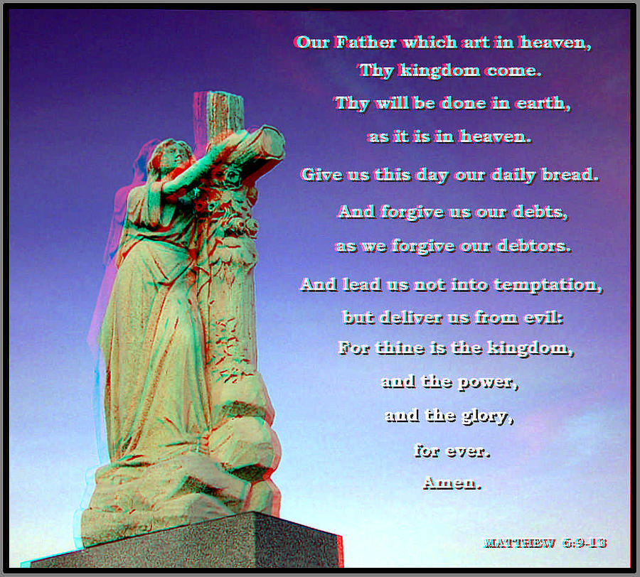 Scripture - Use Red-Cyan 3D Glasses Photograph by Brian Wallace