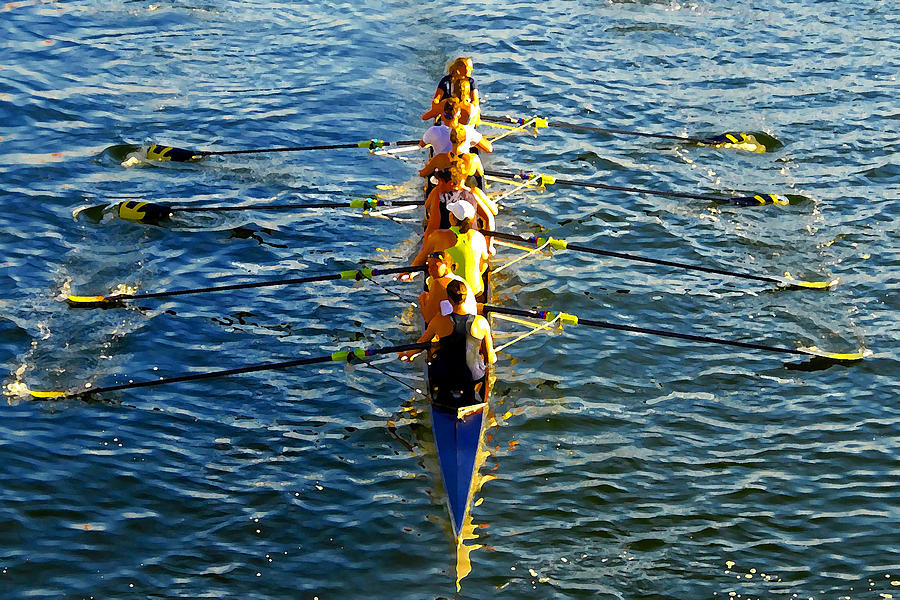 Sculling Women Photograph by David Lee Thompson