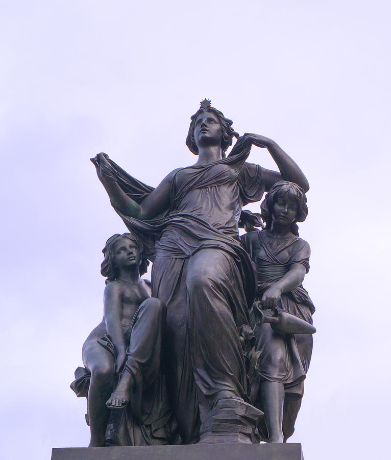 Sculpture Morning in Dresden, Germany Photograph by Natalia Vo