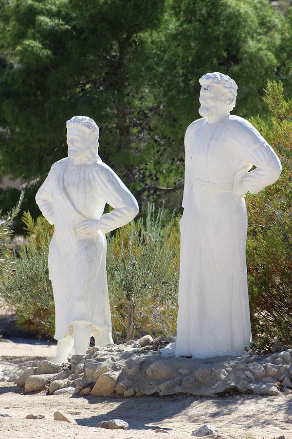 Sculpture of Sermon On The Mount Photograph by Colleen Cornelius