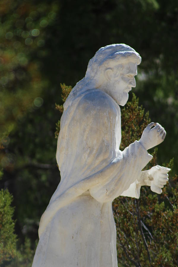 Sculpture of the Sermon on the Mount Photograph by Colleen Cornelius