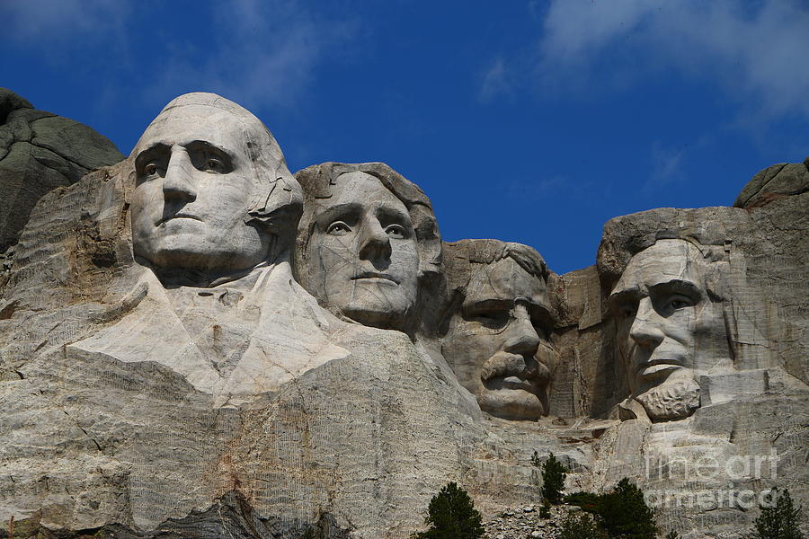 Rushmore Photograph - Sculptures of Former U.S. Presidents  by Christiane Schulze Art And Photography