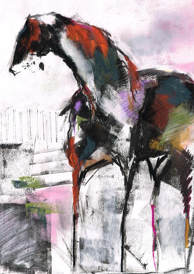 Sculputred Horse 2 Painting by Frances Marino