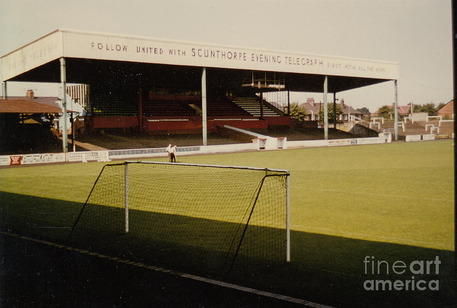 Scunthorpe United - Old Showground - Main Stand 2 - 1970s Photograph by Legendary Football Grounds
