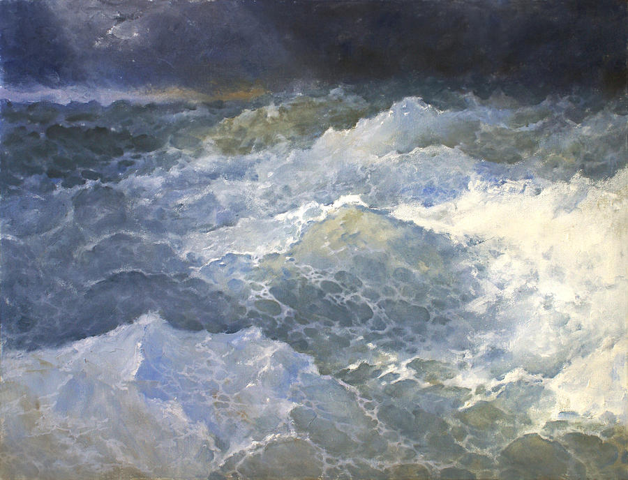 Sea 3 Painting by Valeriy Mavlo