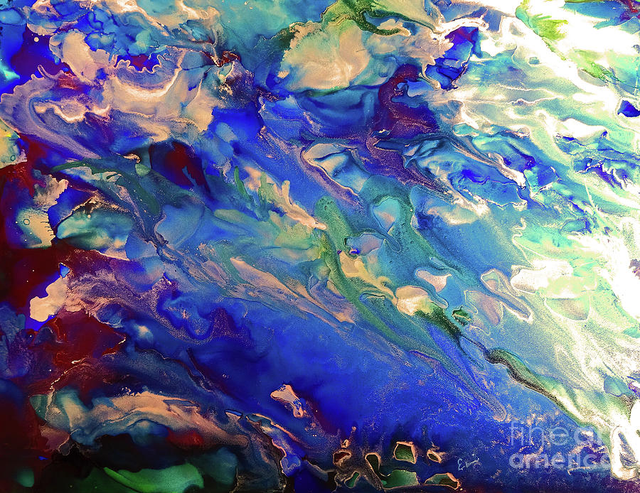 Sea Avalanche 5 Painting by Eunice Warfel