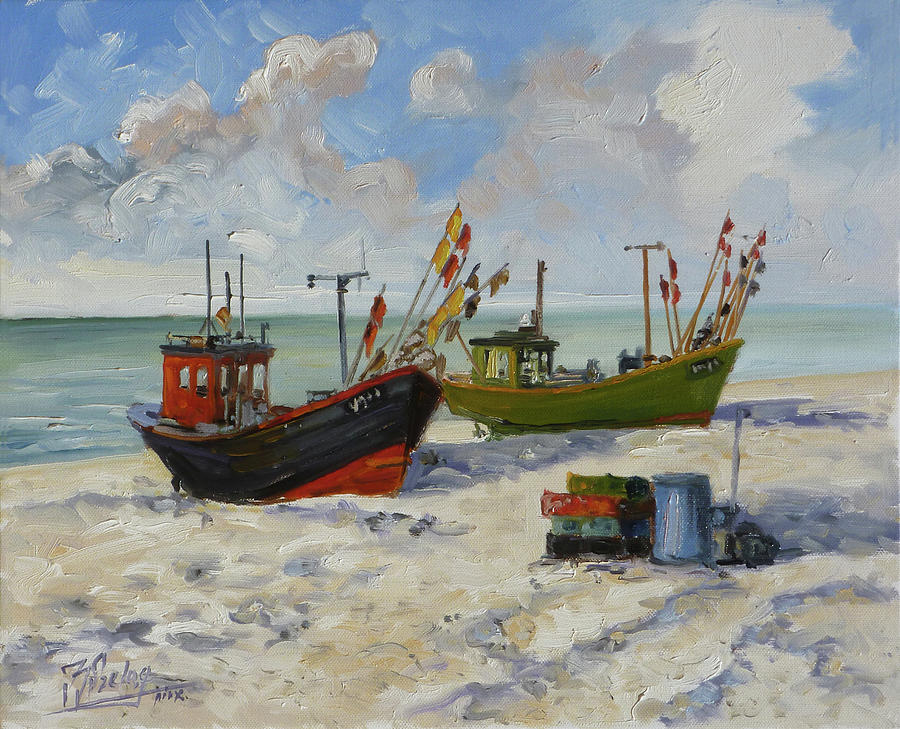 Sea beach 3 - Baltic Painting by Irek Szelag