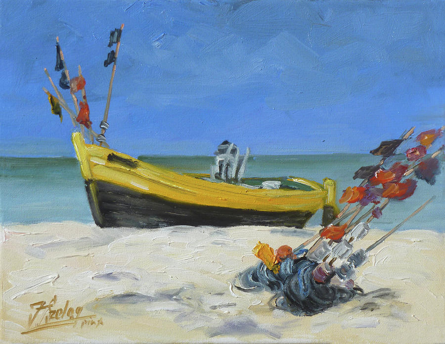 Sea beach 4 - Baltic Painting by Irek Szelag