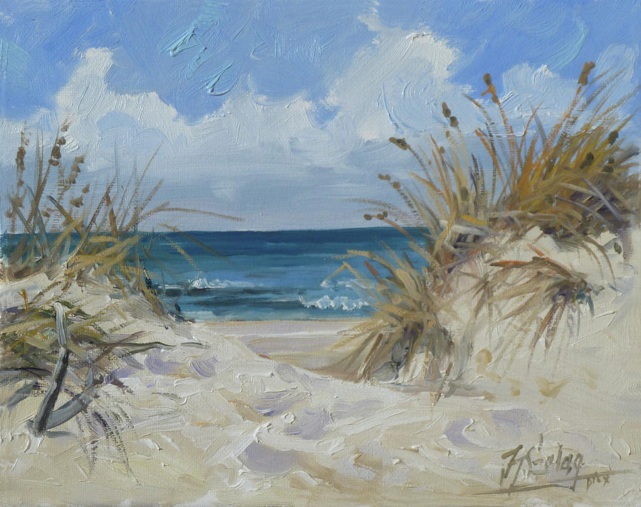 Sea beach 7 - Baltic Painting by Irek Szelag