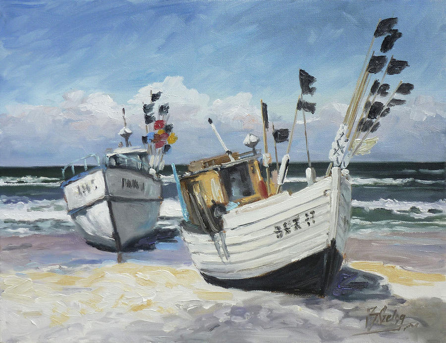 Sea beach 9 - Baltic Painting by Irek Szelag